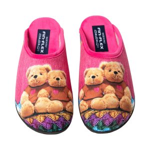 fin-flex-pink-bear-orsi-animal-print-slippers